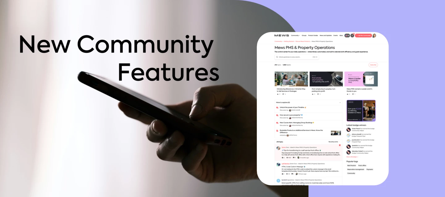 New Community features are here!!! | Mews Community