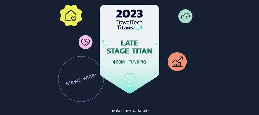 Mews wins Travel Tech Titans award for 2023