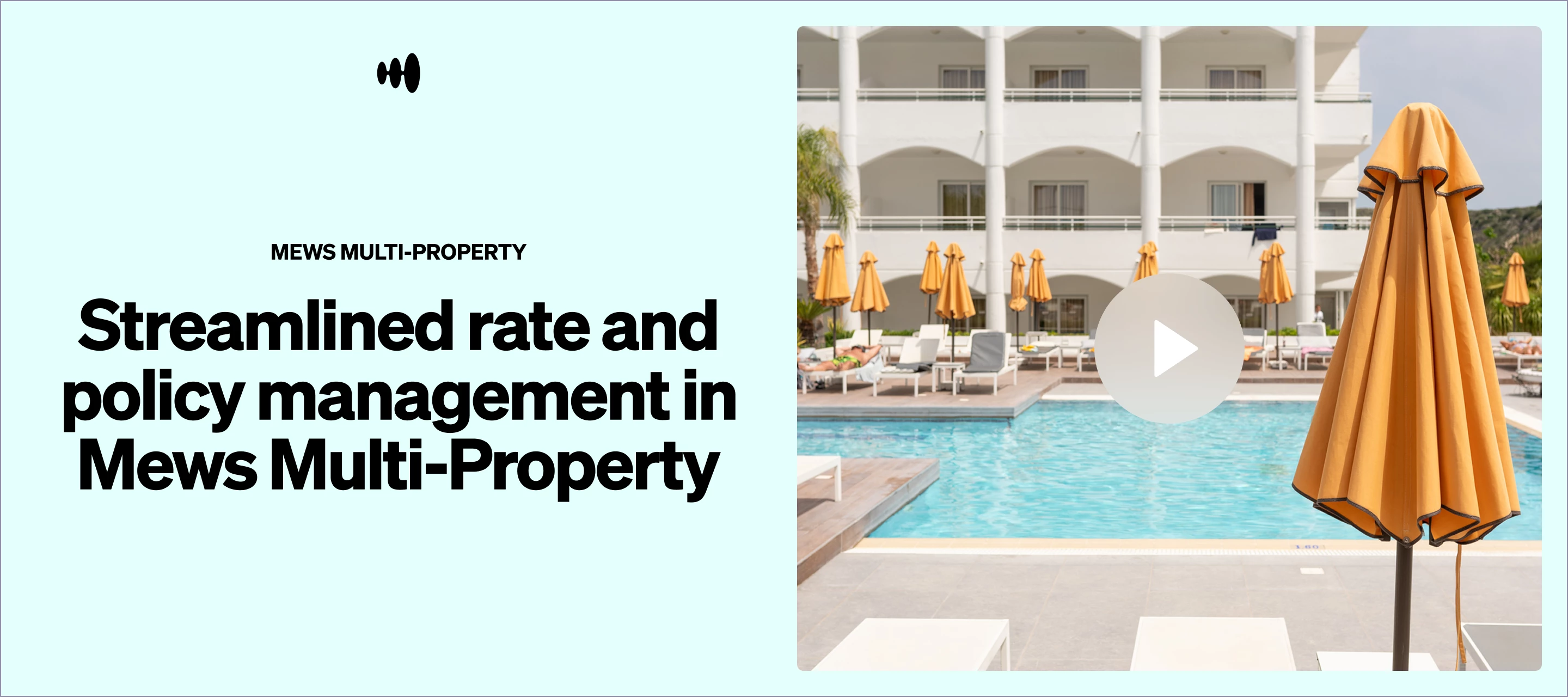 Streamlined rate and policy management in Mews Multi-Property