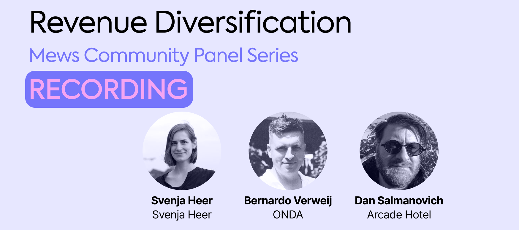 Community panel discussion recording: Revenue Diversification