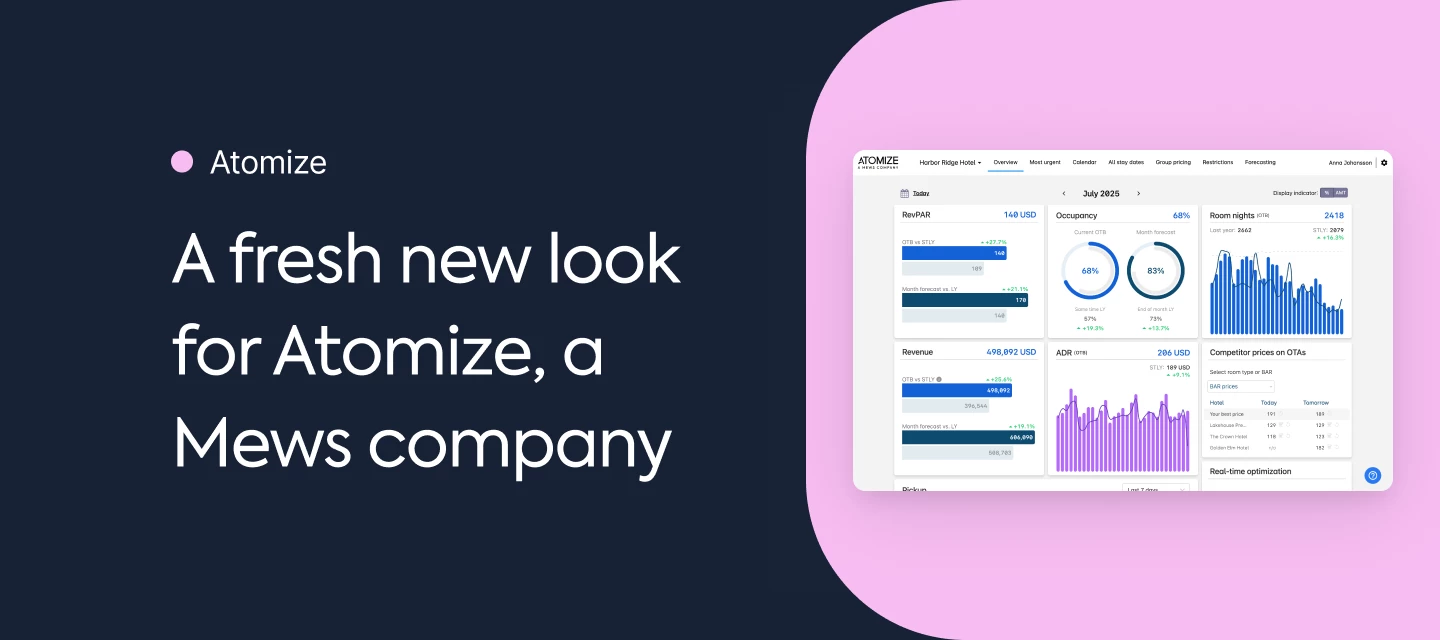 A fresh new look for Atomize, a Mews company