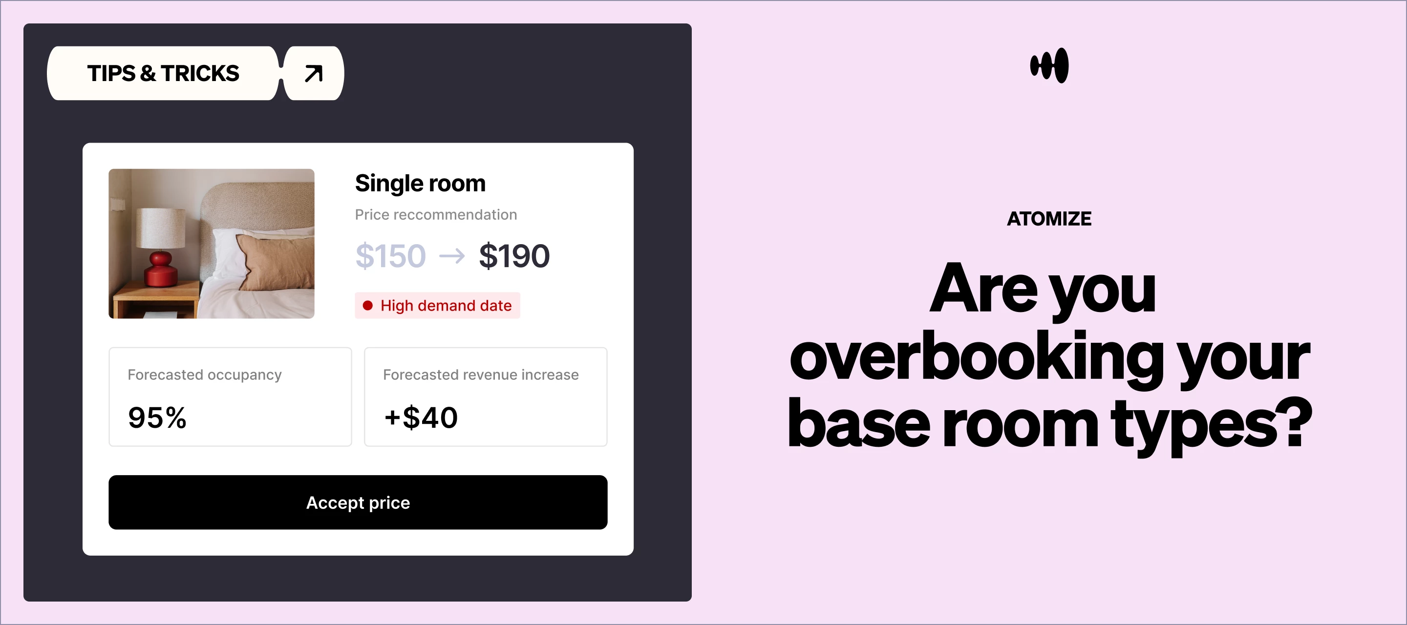 Tips & tricks for Atomize: Are you overbooking your base room types?