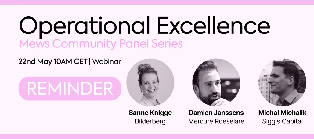 REMINDER: join our Mews Community Panel Series Vol. 2 on 22nd May