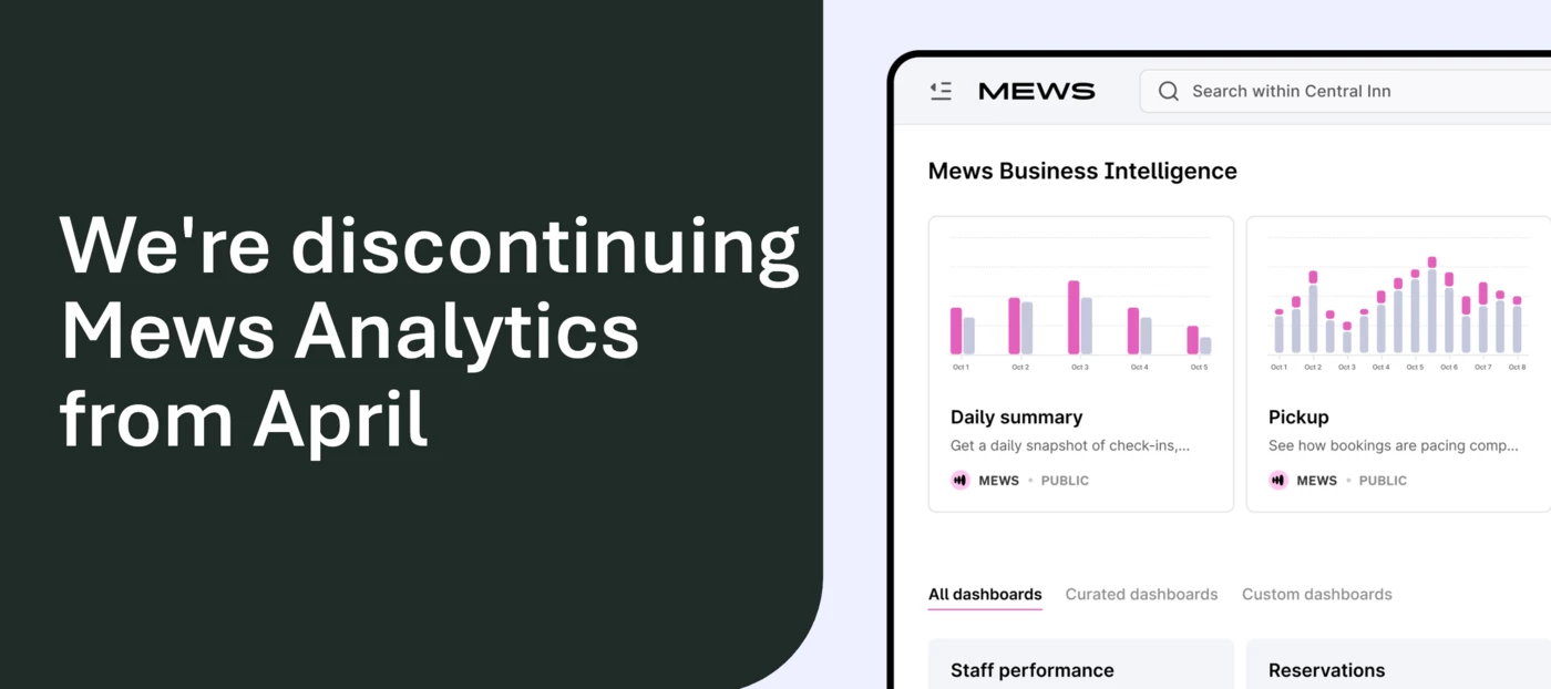 An update on Mews Analytics and our move to Mews BI | Mews Community