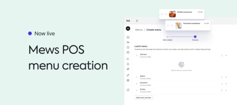 New menu creation experience in Mews POS