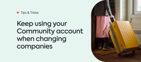 Keep using your Community account when changing companies
