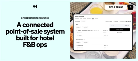 Introduction to Mews POS: A connected point-of-sale system built for hotel F&B ops