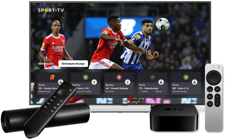 NOS TV - Destaques do jogo na Apple TV e Android TV