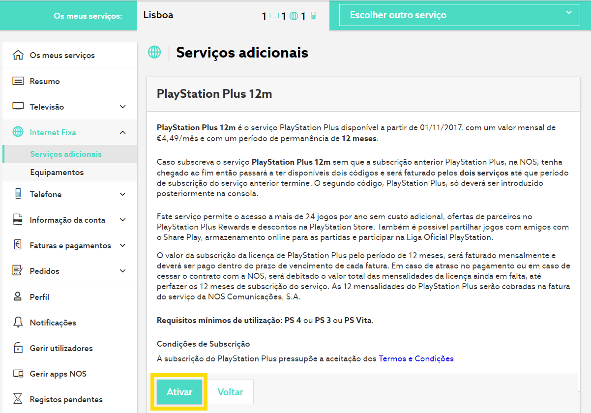 Compra subscrição PlayStation Plus, PS Plus barata