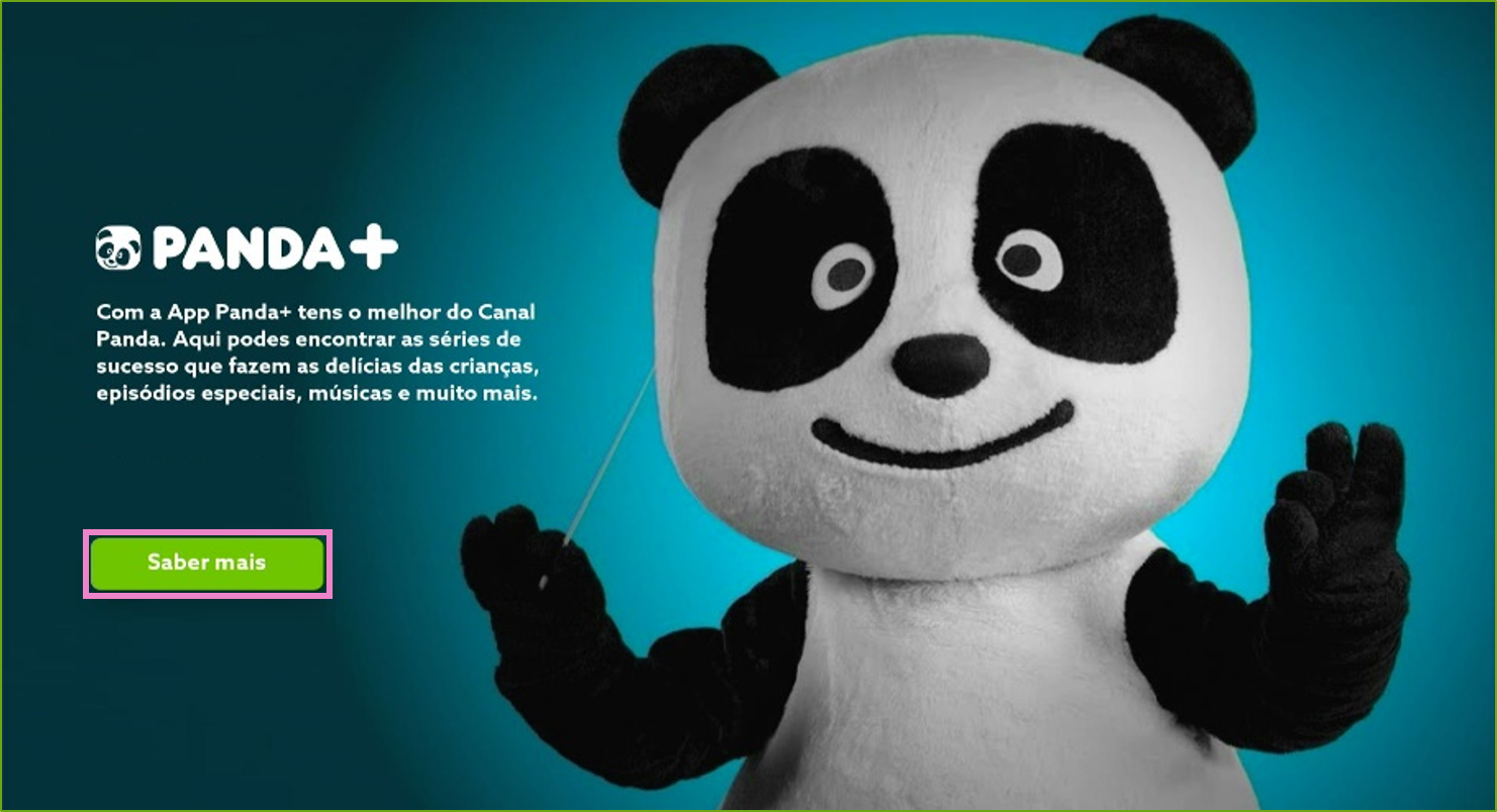Panda + : música e filmes infantis em streaming na Televisão
