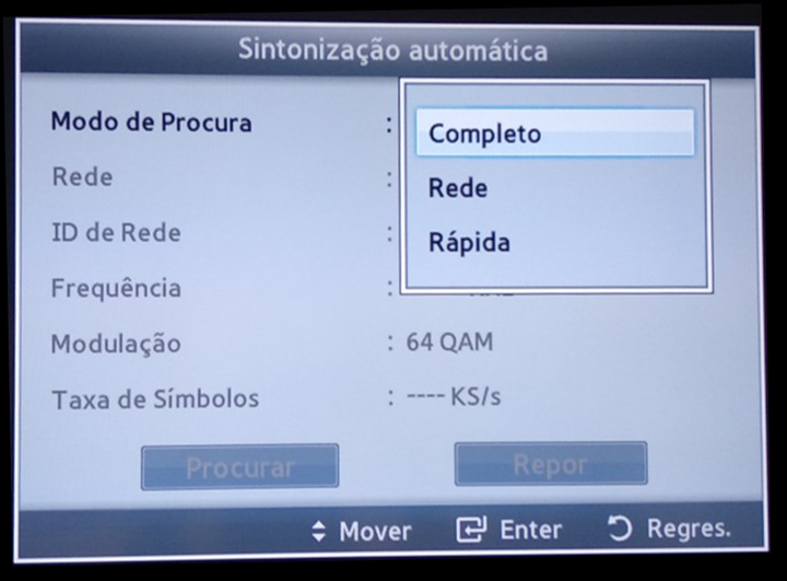 Sintonização Canais Digitais na Televisão sem box