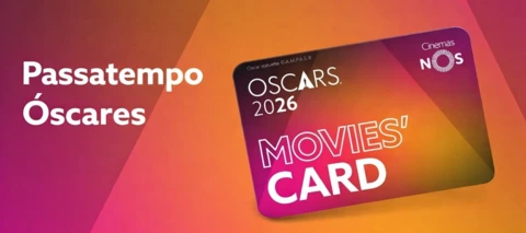 Passatempo Óscares® 2026 – Ganhe Gift Cards Cinemas NOS