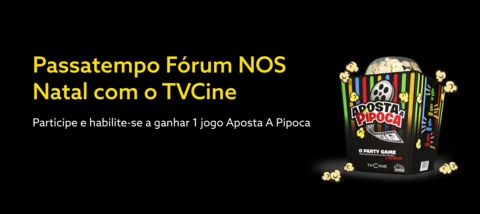 [Terminado] Passatempo Fórum NOS – Ganhe um jogo TVCine Aposta A Pipoca
