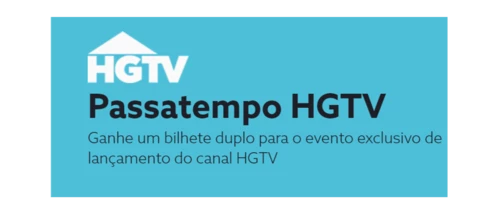 [Terminado] Passatempo HGTV – Ganhe convites duplos para o evento de lançamento do canal HGTV