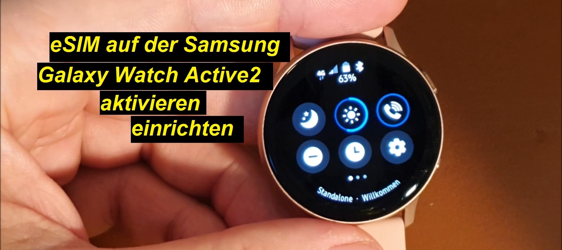 eSIM auf Samsung Galaxy Watch Active2 LTE aktivieren und einrichten (o2)