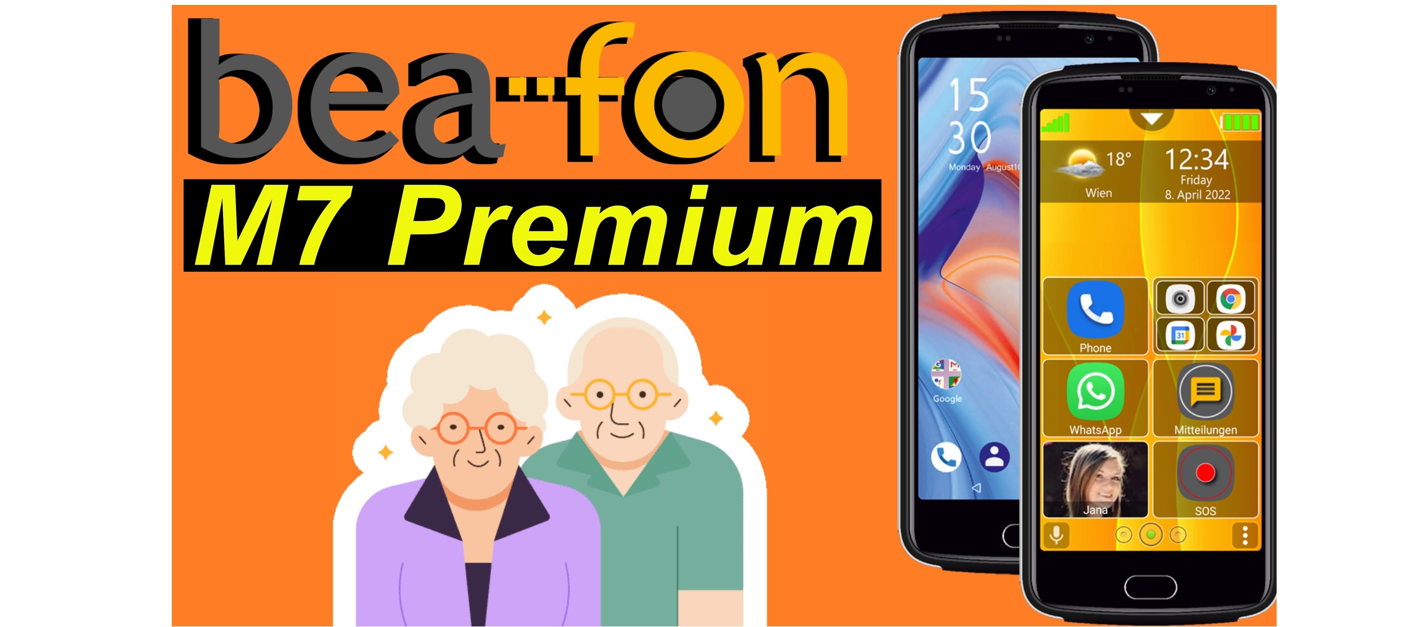 Bea-fon M7 Premium - 7 Gründe für das Senioren Smartphone