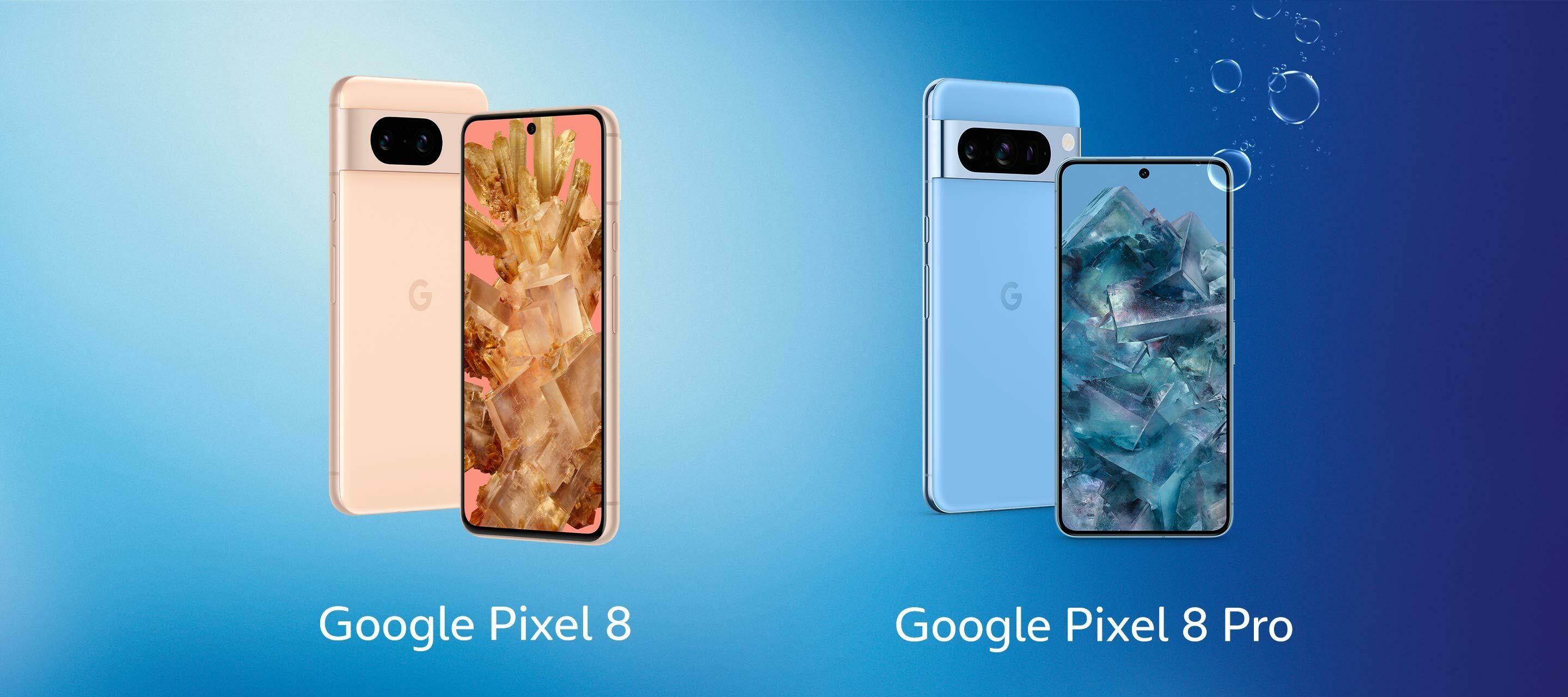 Die smarten Google Pixel 8 und Pixel 8 Pro bei O₂