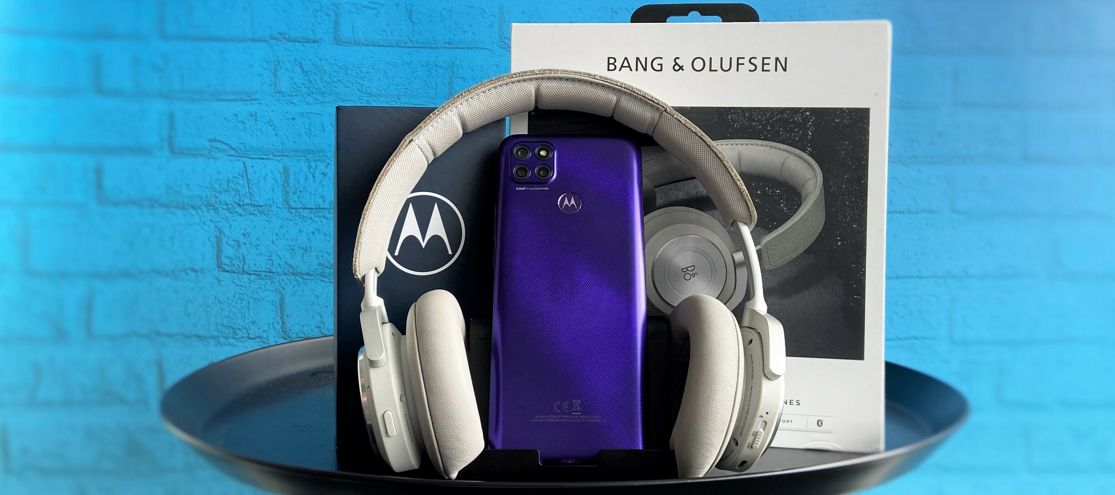 Motorola Moto G9 Power + Bang & Olufsen BeoPlay H9 3rd Gen. Bluetooth-Kopfhörer zum Testen