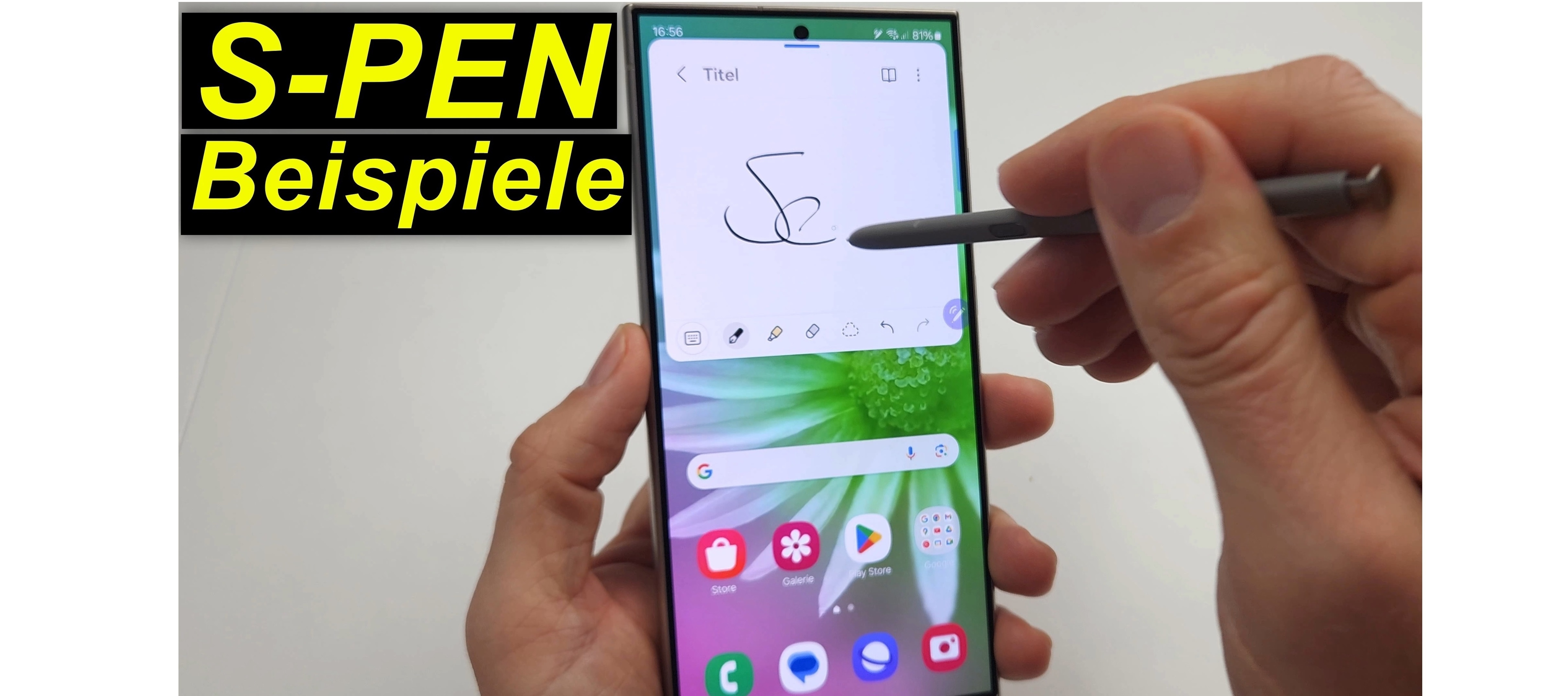 Samsung Galaxy S24 Ultra S-PEN Beispiele gezeigt | SeppelPower