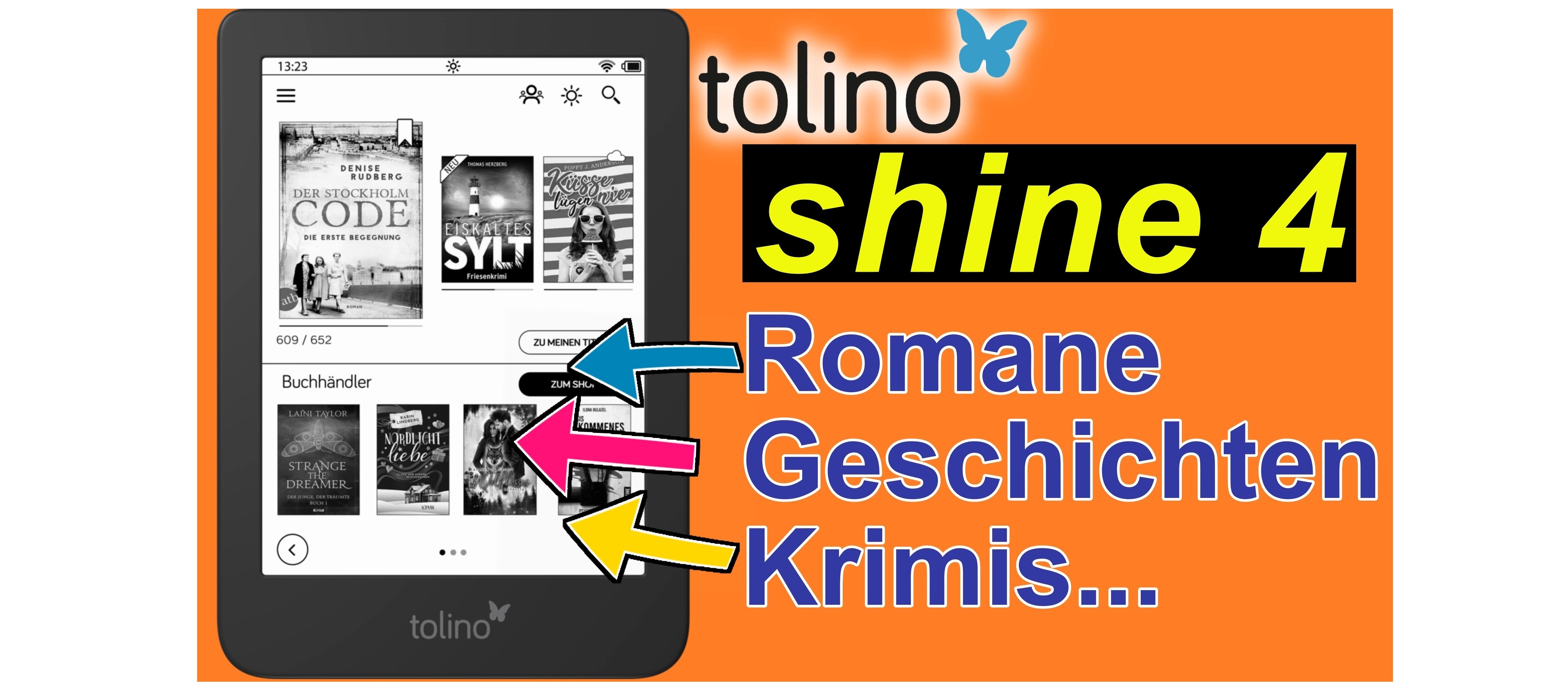 Tolino Shine 4 - eBooks, Romane und Krimis