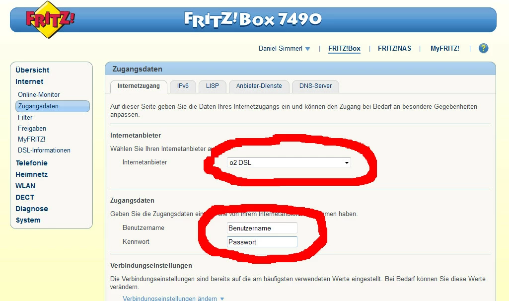 für die FritzBox 3390 O₂ Community