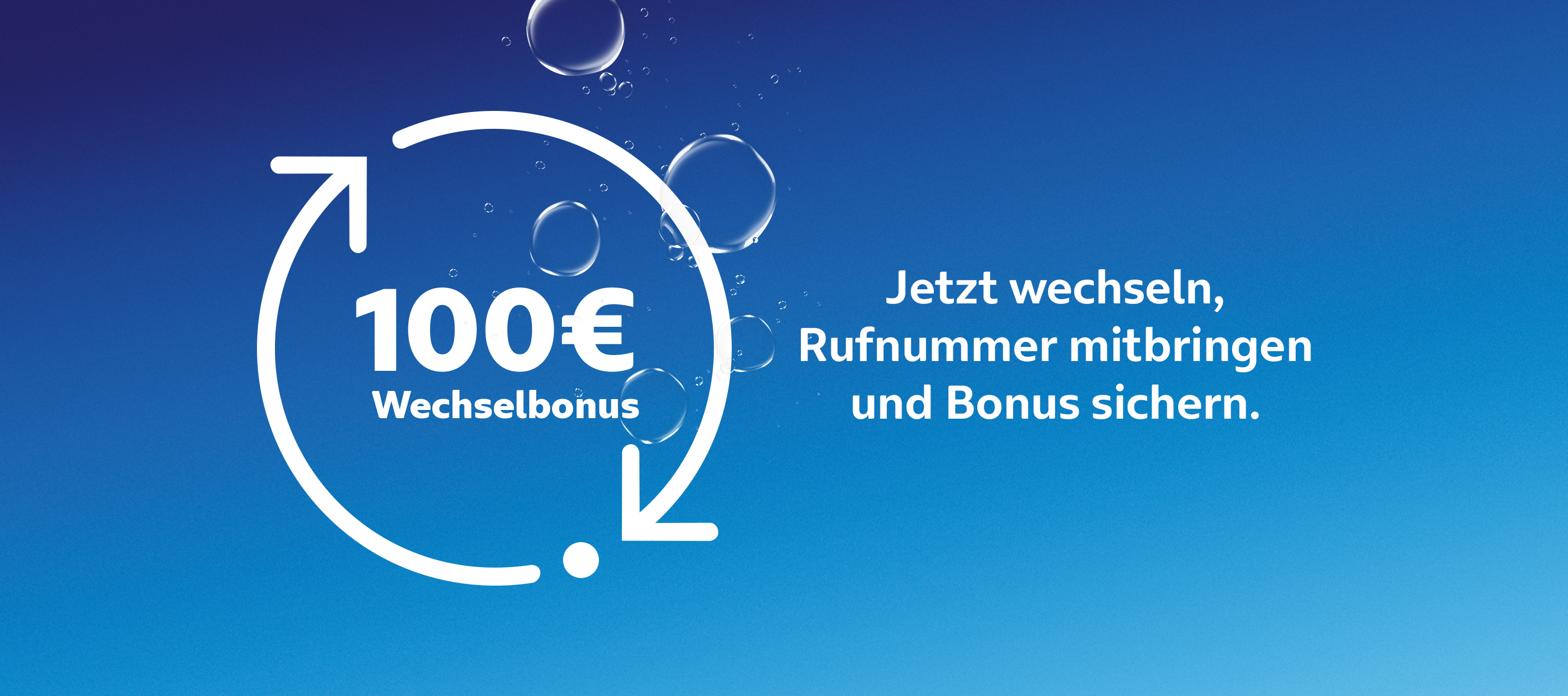 Beim Wechsel zu O₂ 100 EUR Wechselbonus sichern