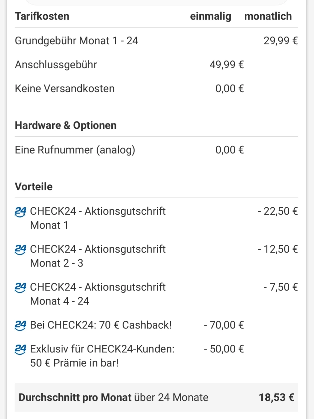 Dsl Rechnung Weicht Von Angaben Auf Check24 Ab O Community