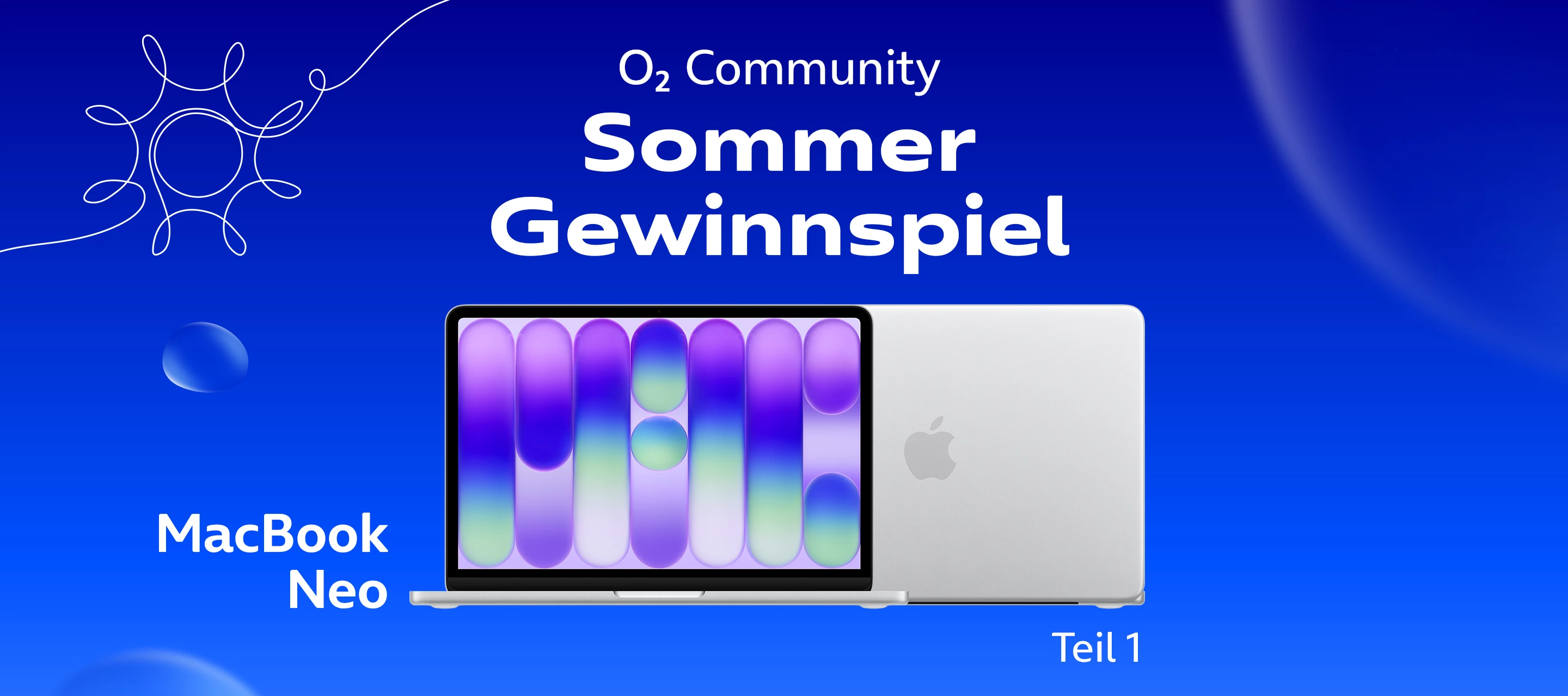 Das O₂ Community Sommergewinnspiel - Gewinne ein MacBook Neo