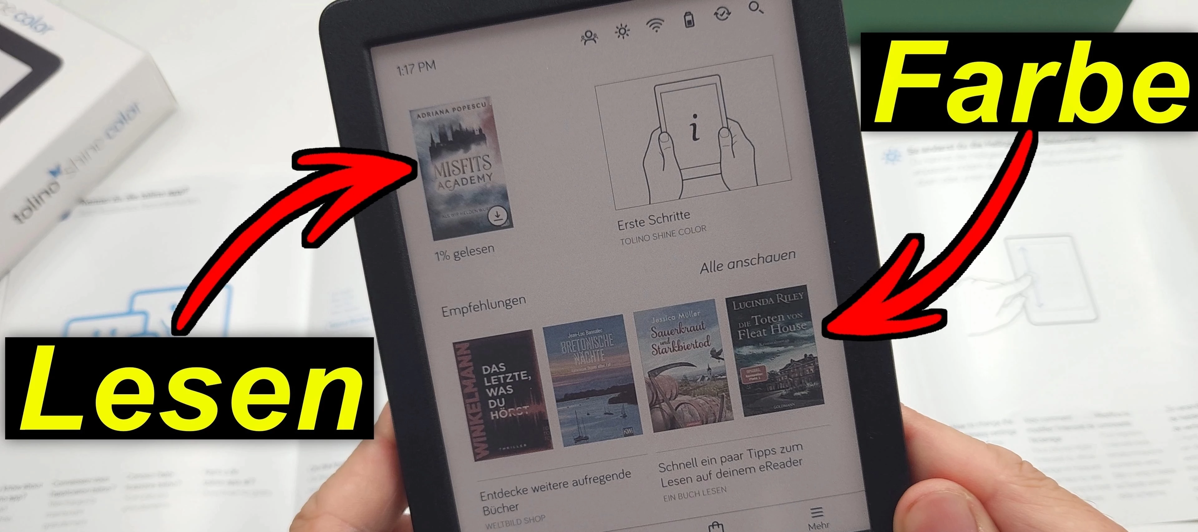 Tolino Shine Color - auspacken und Ersteindruck | SeppelPower