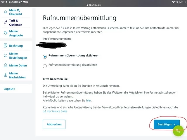 Die Von Ihnen Gewählte Rufnummer Ist Nicht Vollständig Rufnummer wird nicht angezeigt obwohl die Übermittlung aktiviert ist