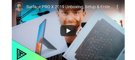 Surface PRO X 2019 Unboxing, Setup & Ersteindruck inkl. Video