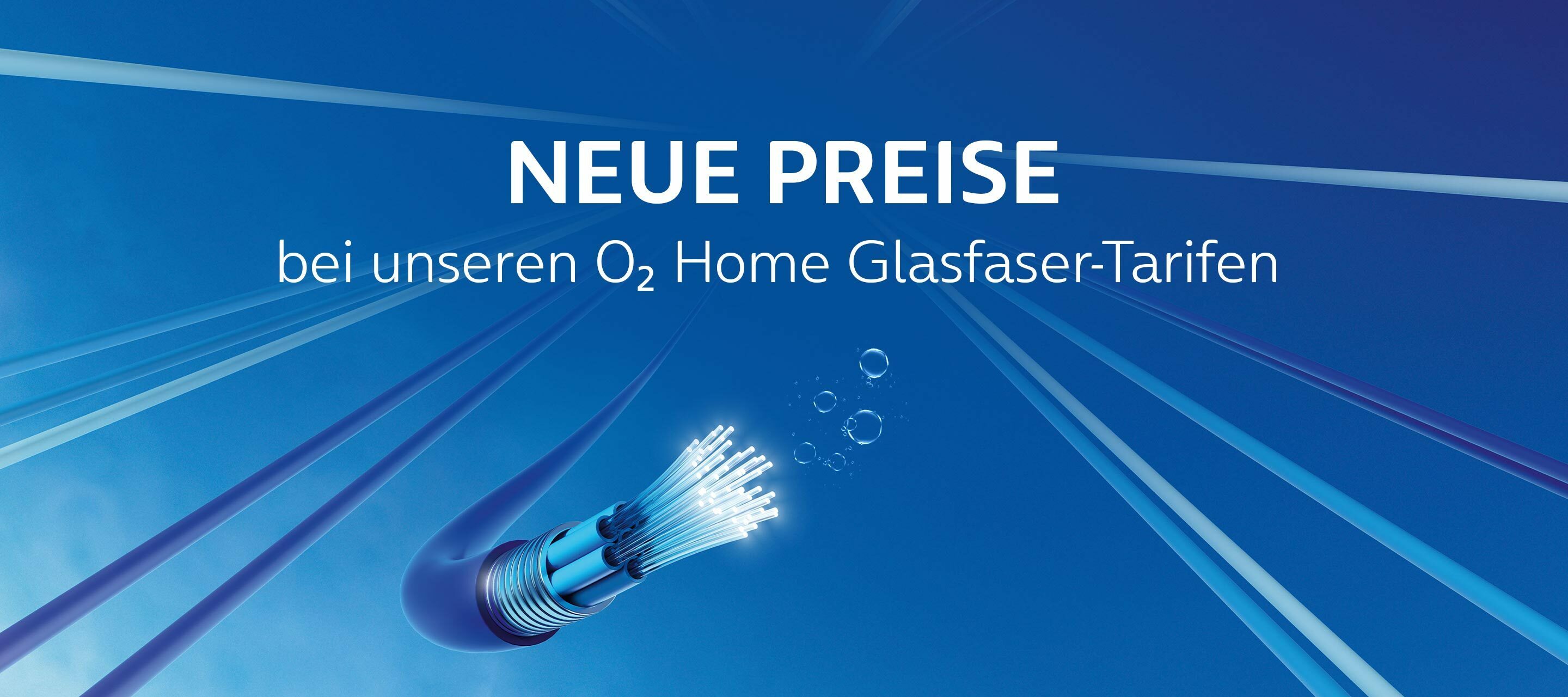 Leistungsstarkes O₂  Home Glasfaser zum DSL Preis
