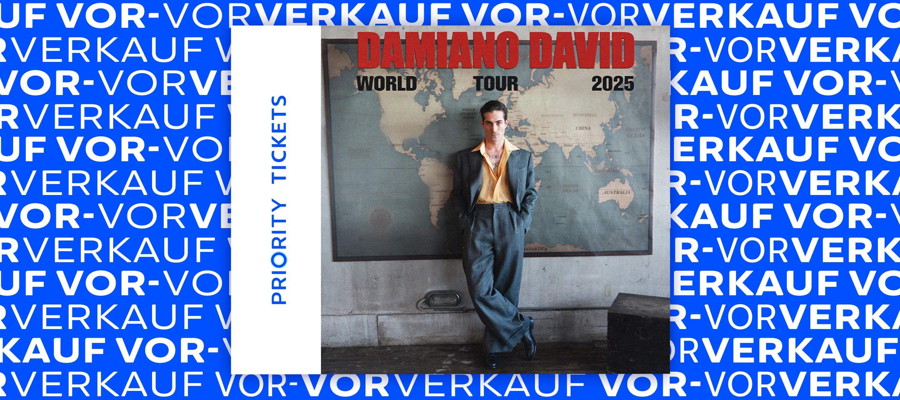 O₂ Priority Ticket-Vor-Vorverkauf: Damiano David