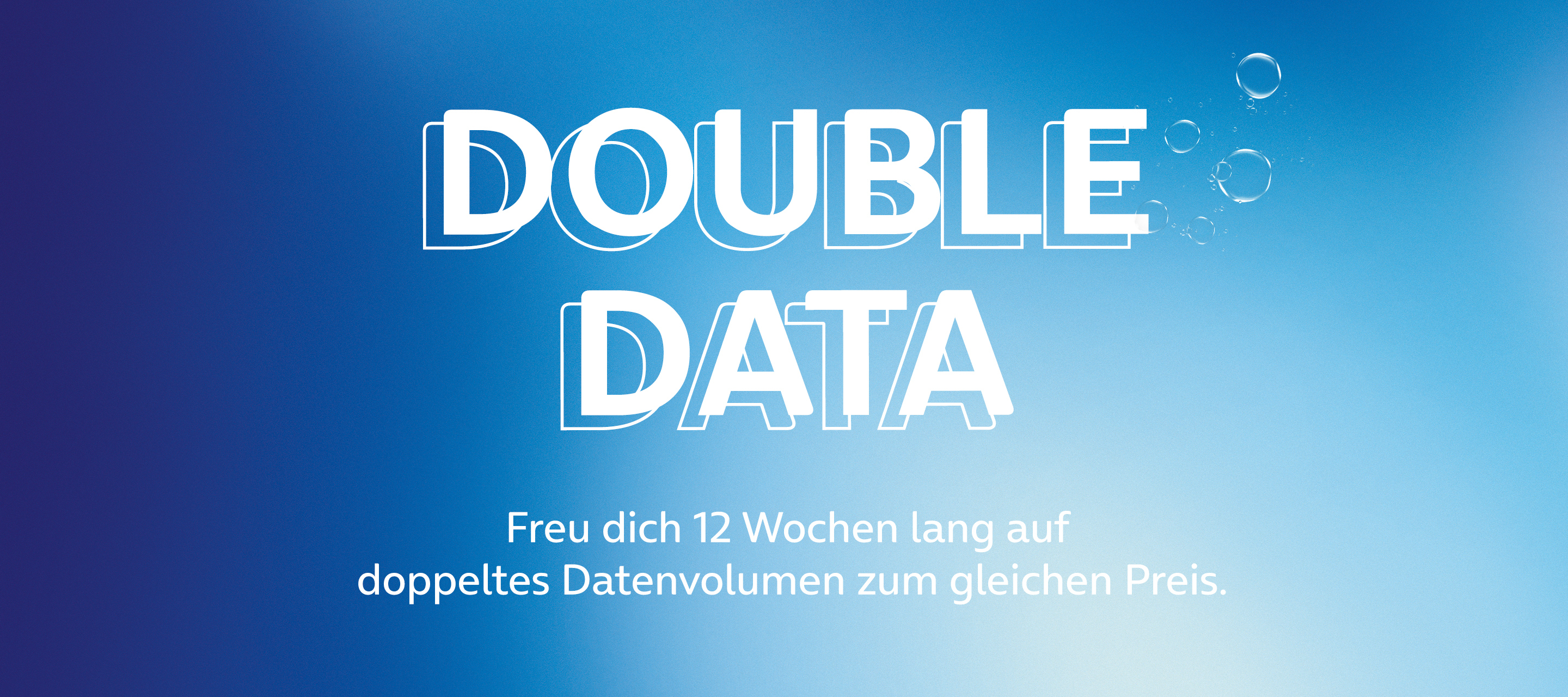 Doppelt hält besser - Prepaid Double Data Aktion bei O₂