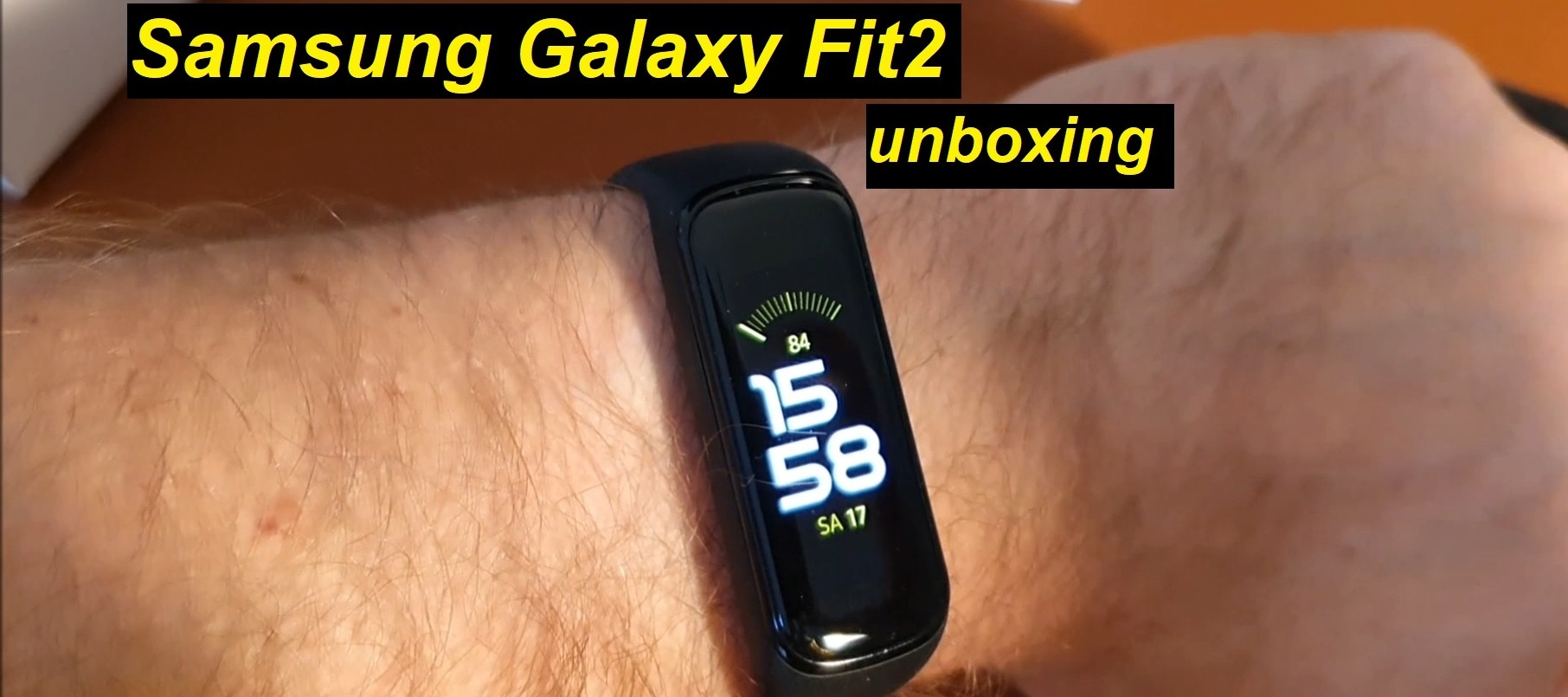 wir packen die Samsung Galaxy Fit2 aus (unboxing)