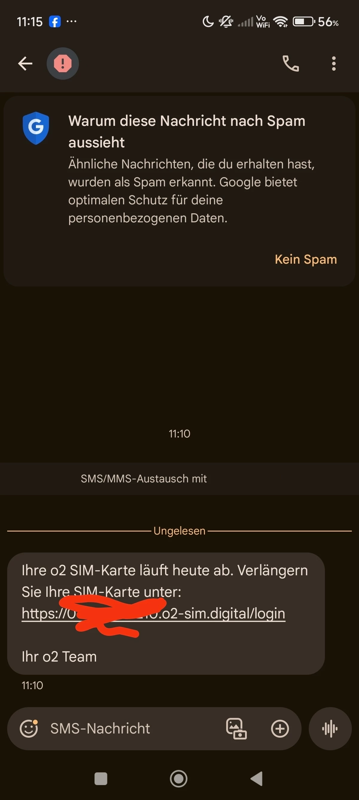 heute SMS wegen SIMKarte läuft ab O₂ Community