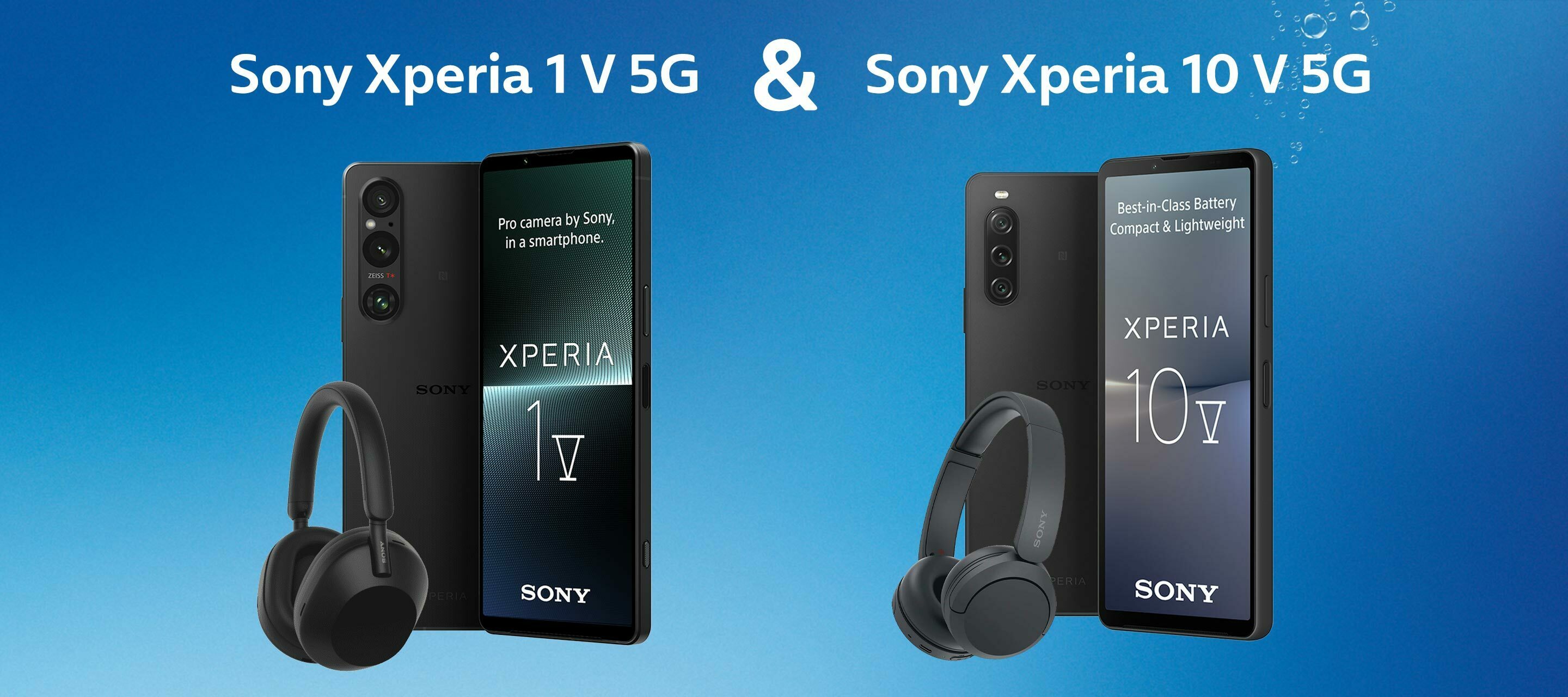 Das Sony Xperia 10 V 5G & Sony Xperia 1 V 5G SA bei O₂