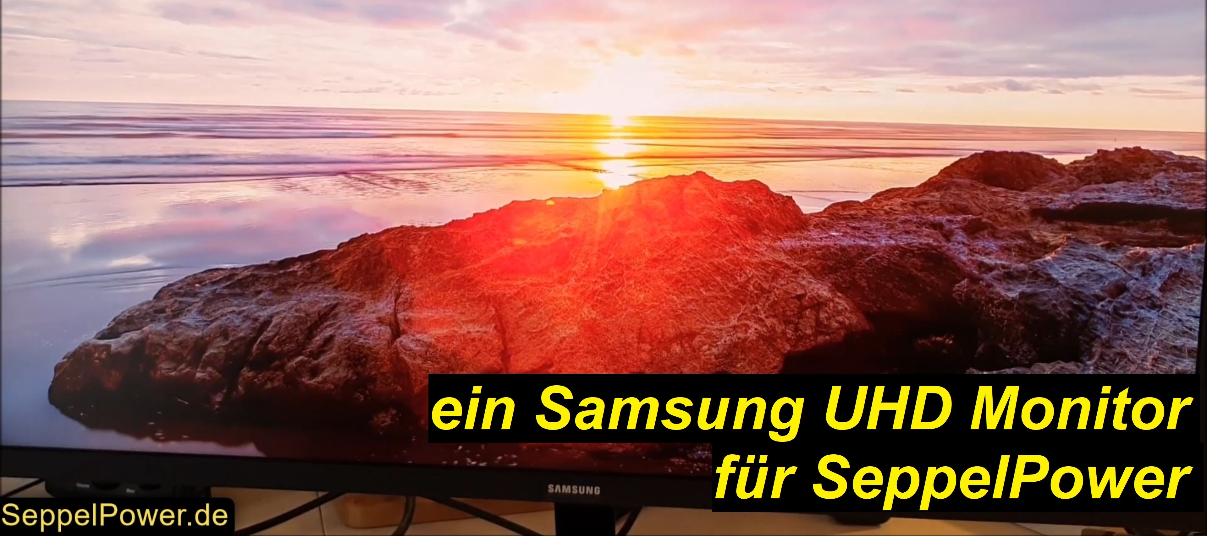 ein Samsung UHD Monitor für SeppelPower (U32J590UQU) - UHD, 60HZ, 32”