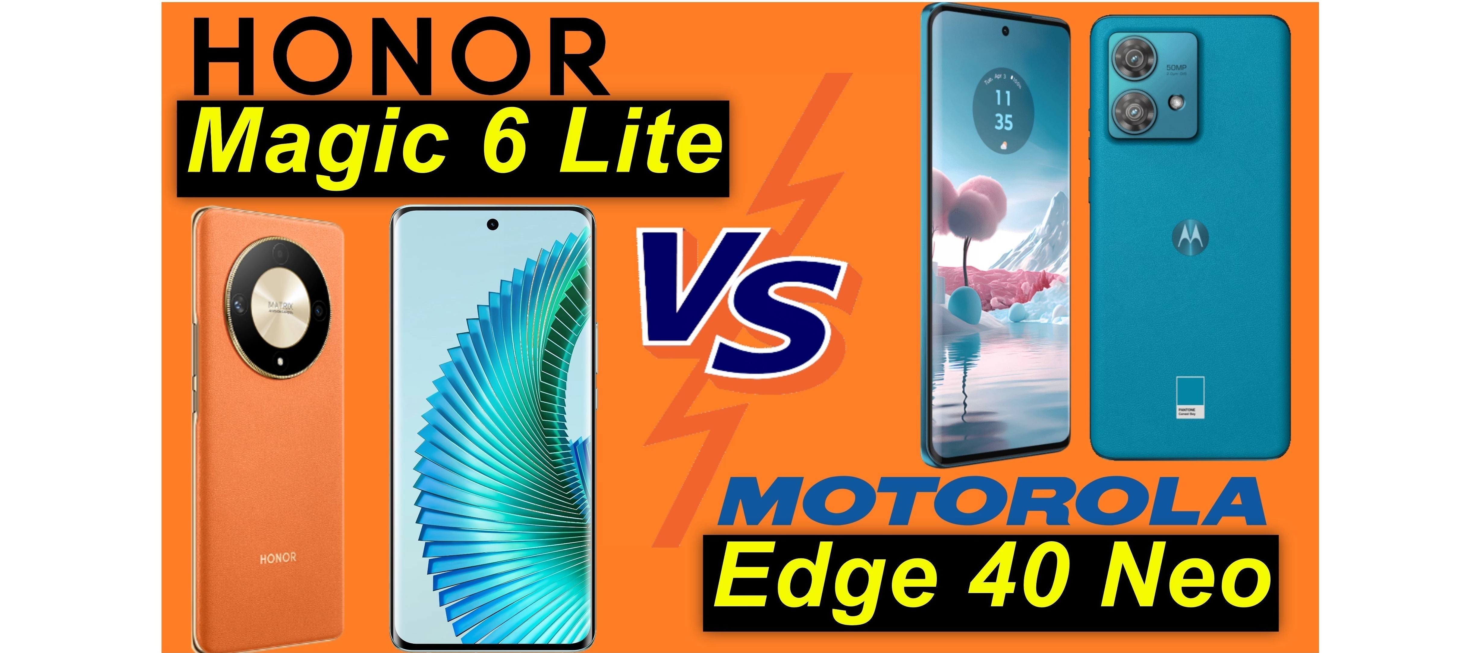 Honor Magic 6 Lite versus Motorola Edge 40 Neo | SeppelPower