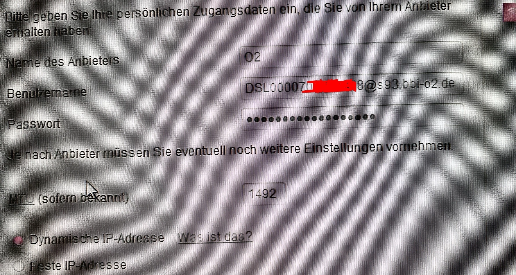 Zugangsdaten finden?! O₂ Community