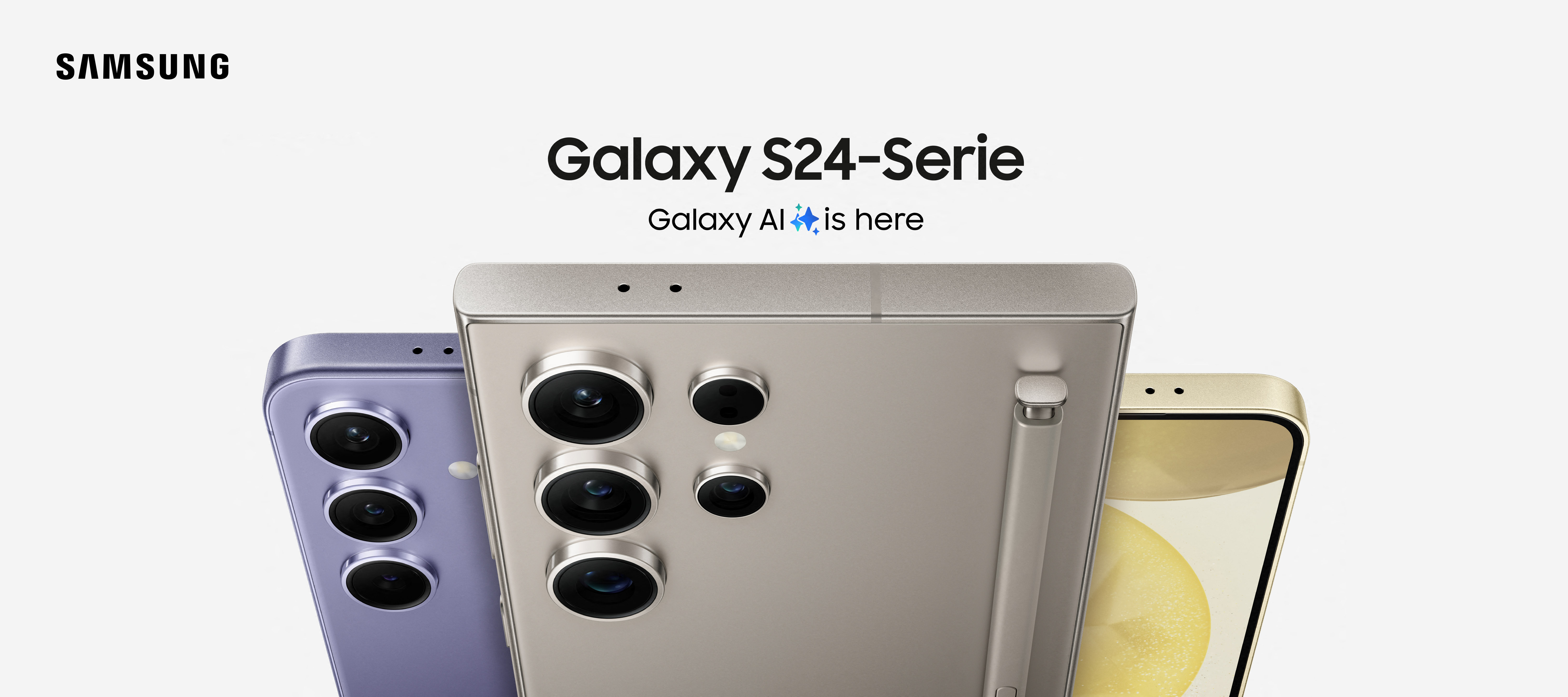 Jetzt bei O₂ - Die Samsung Galaxy S24 Reihe