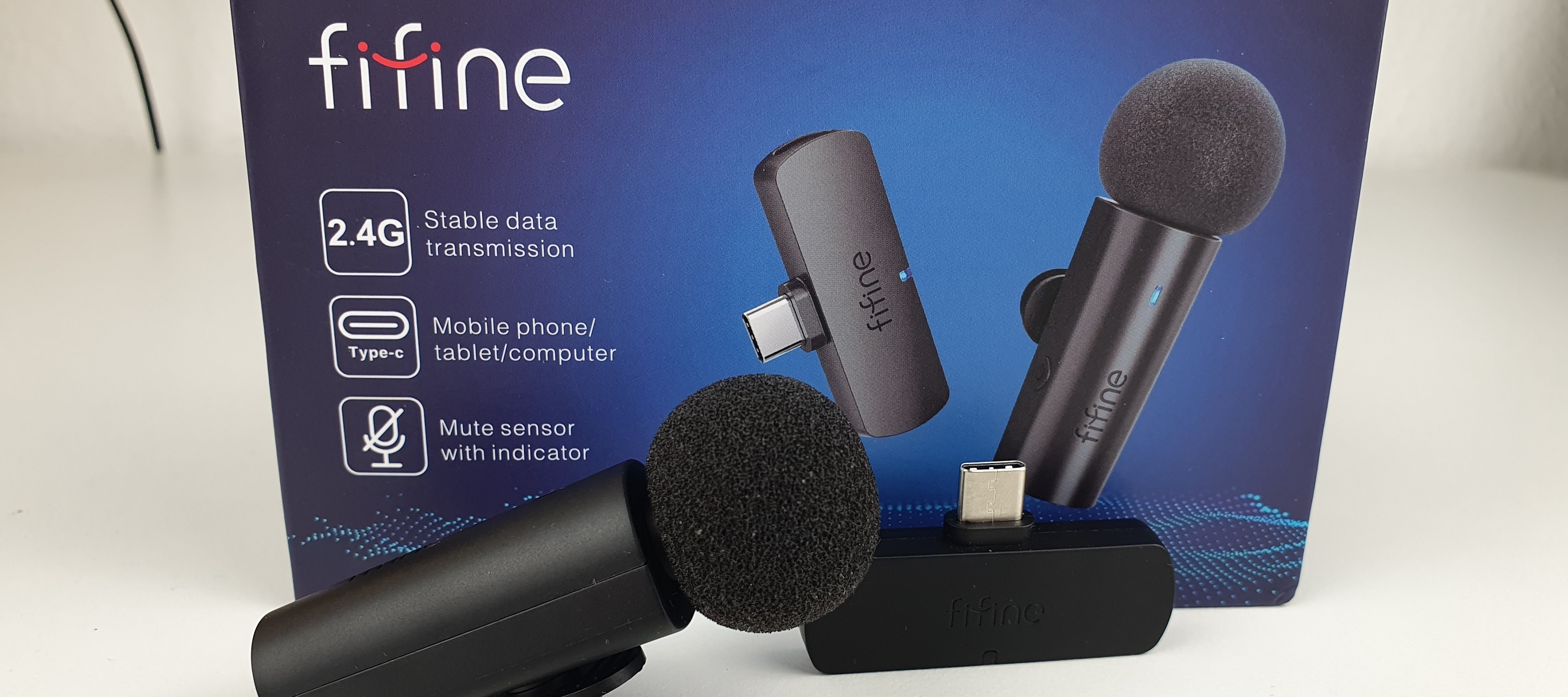 kabelloses mini Lavalier Mikrofon für das Handy (FIFINE M6)