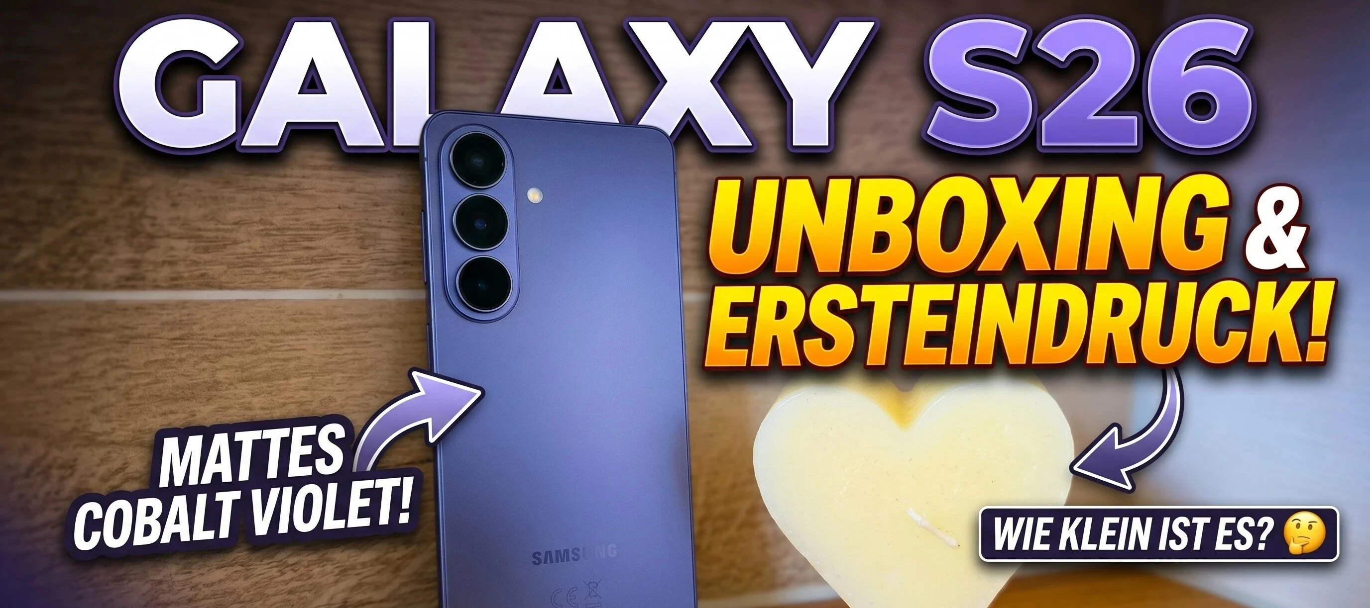 KI-optimierte Aufnahme des Samsung Galaxy S26 - rückseitig