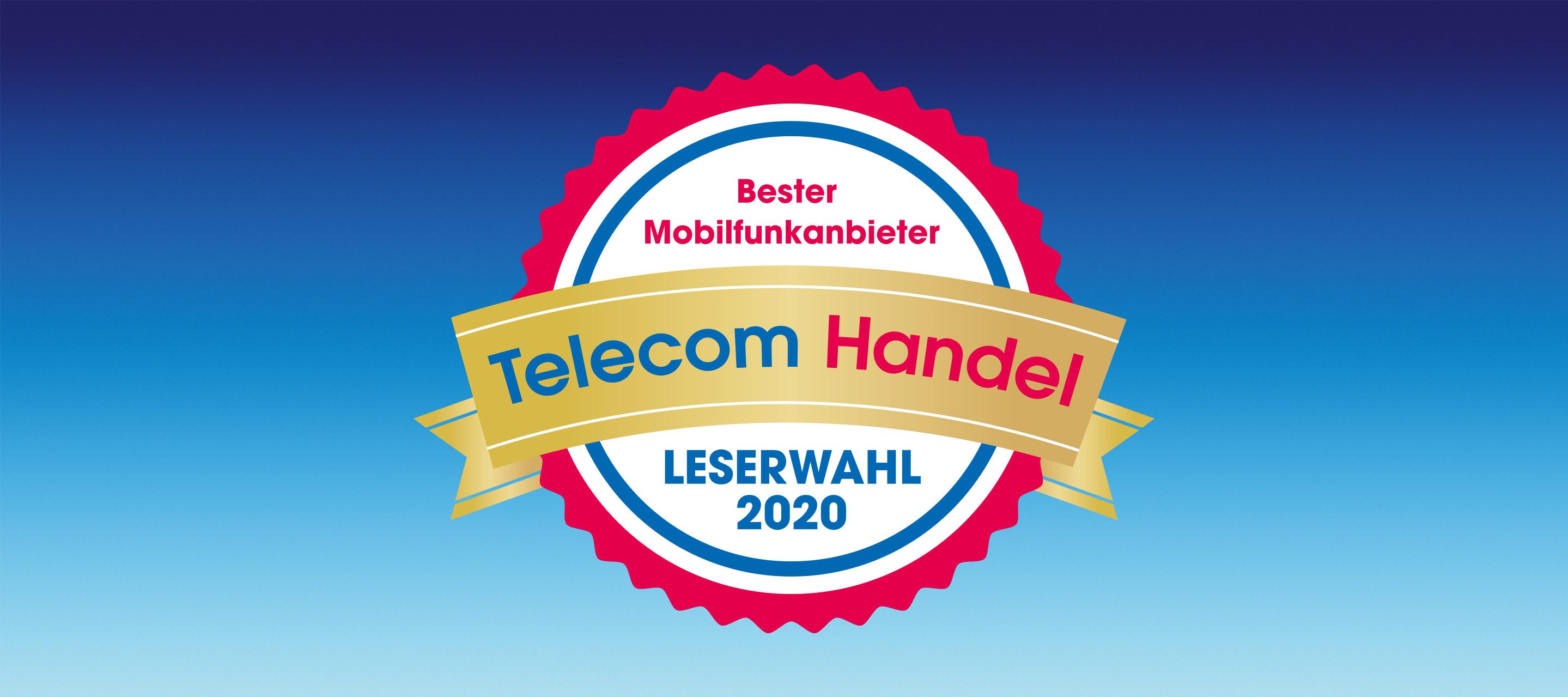 O₂ zum besten Mobilfunkanbieter 2020 gewählt bei der Telecom Handel Leserwahl