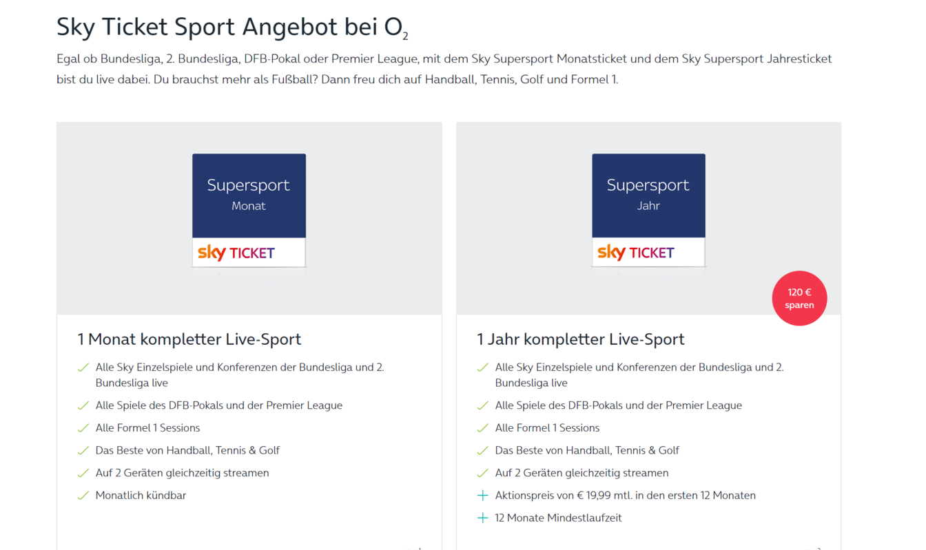 Champions League im Sky Supersport Ticket O₂ Community
