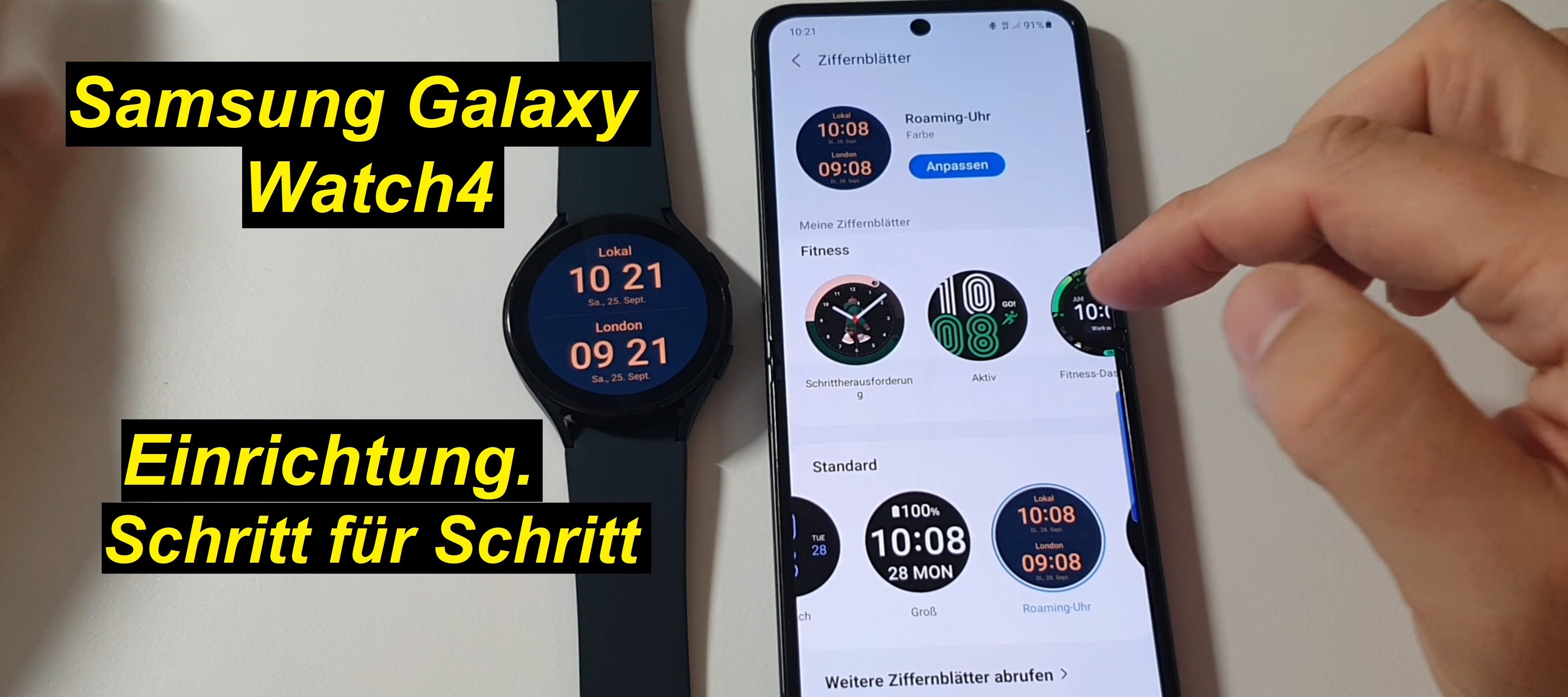 Tutorial: Samsung Galaxy Watch4 einrichten. Ausführlich erklärt. Schritt für Schritt