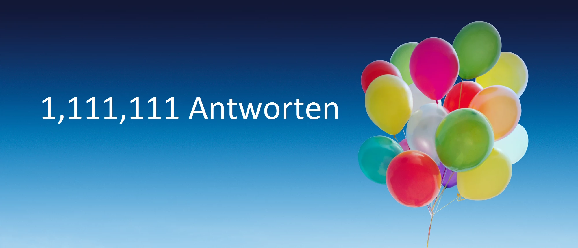 Wir gratulieren unserer o2 Community zu 1,111,111 Antworten!