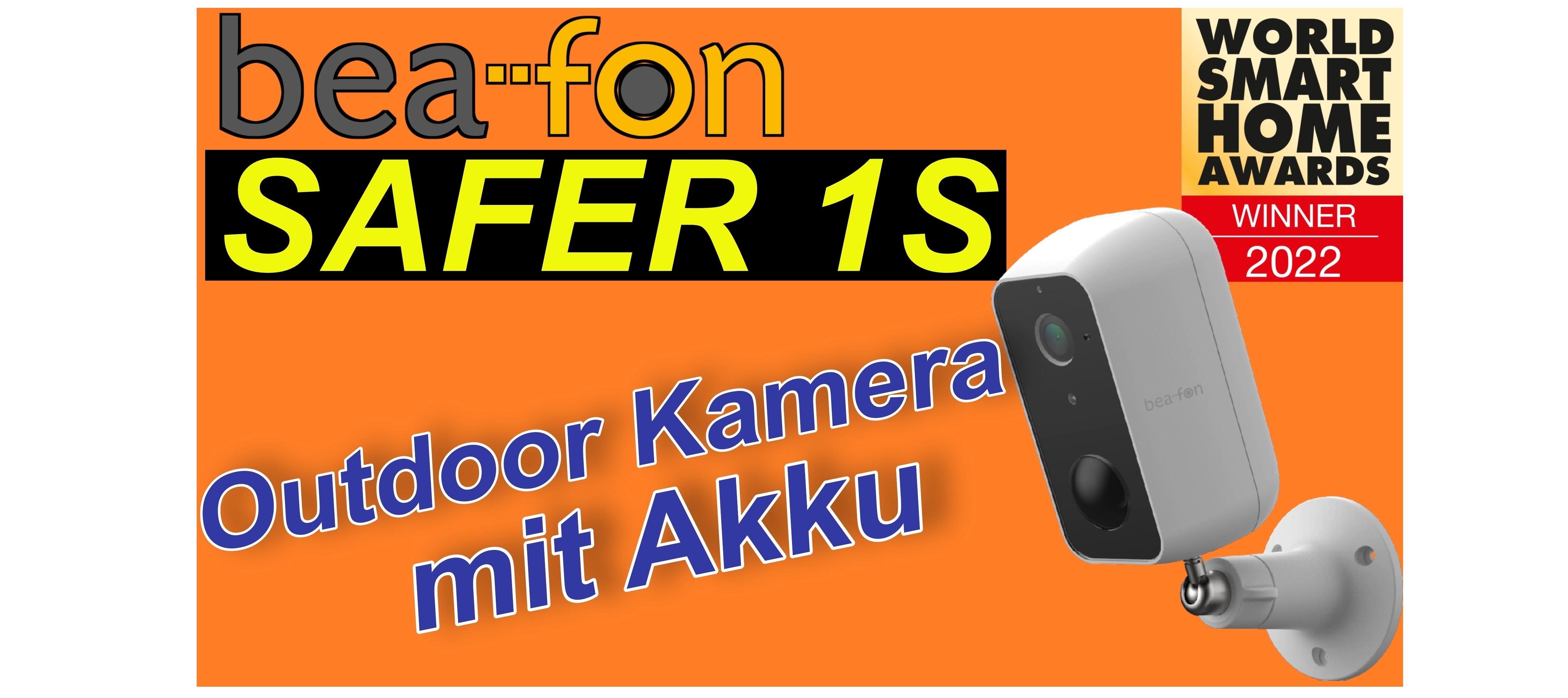 Bea-Fon Safer 1S - wetterfeste Überwachungskamera mit Akku