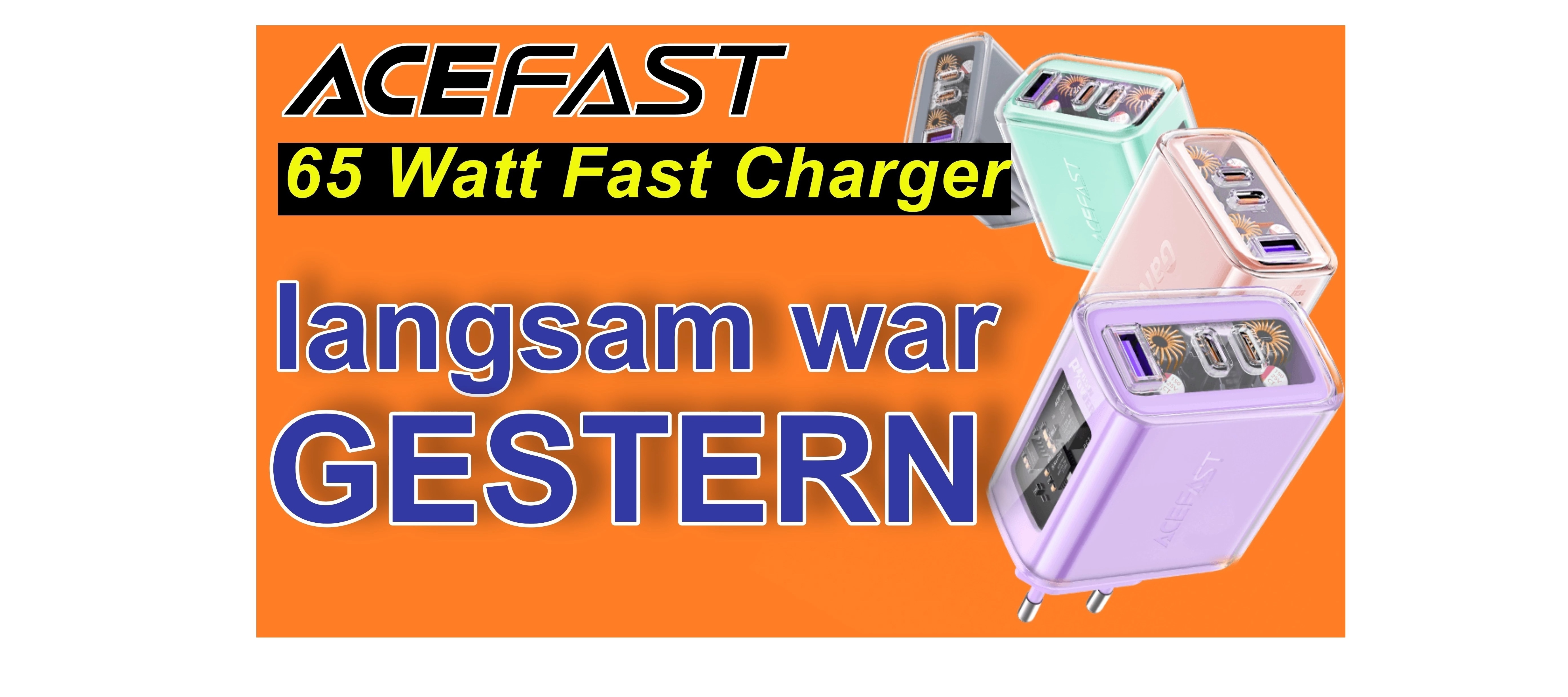 Gadget: Acefast Fast Charger - stylische 65 Watt | SeppelPower