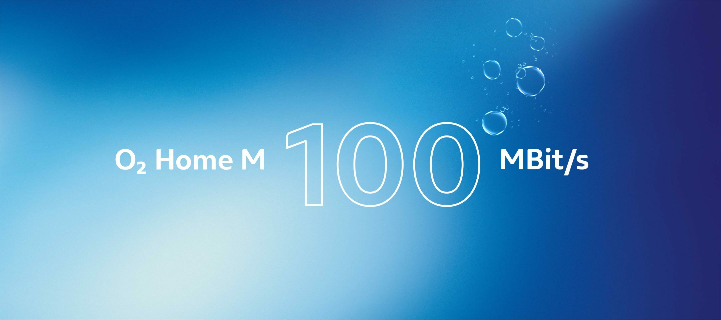 Upgrade auf O₂ Home M mit 100 MBit/s - doppelte Geschwindigkeit zum gleichen Preis